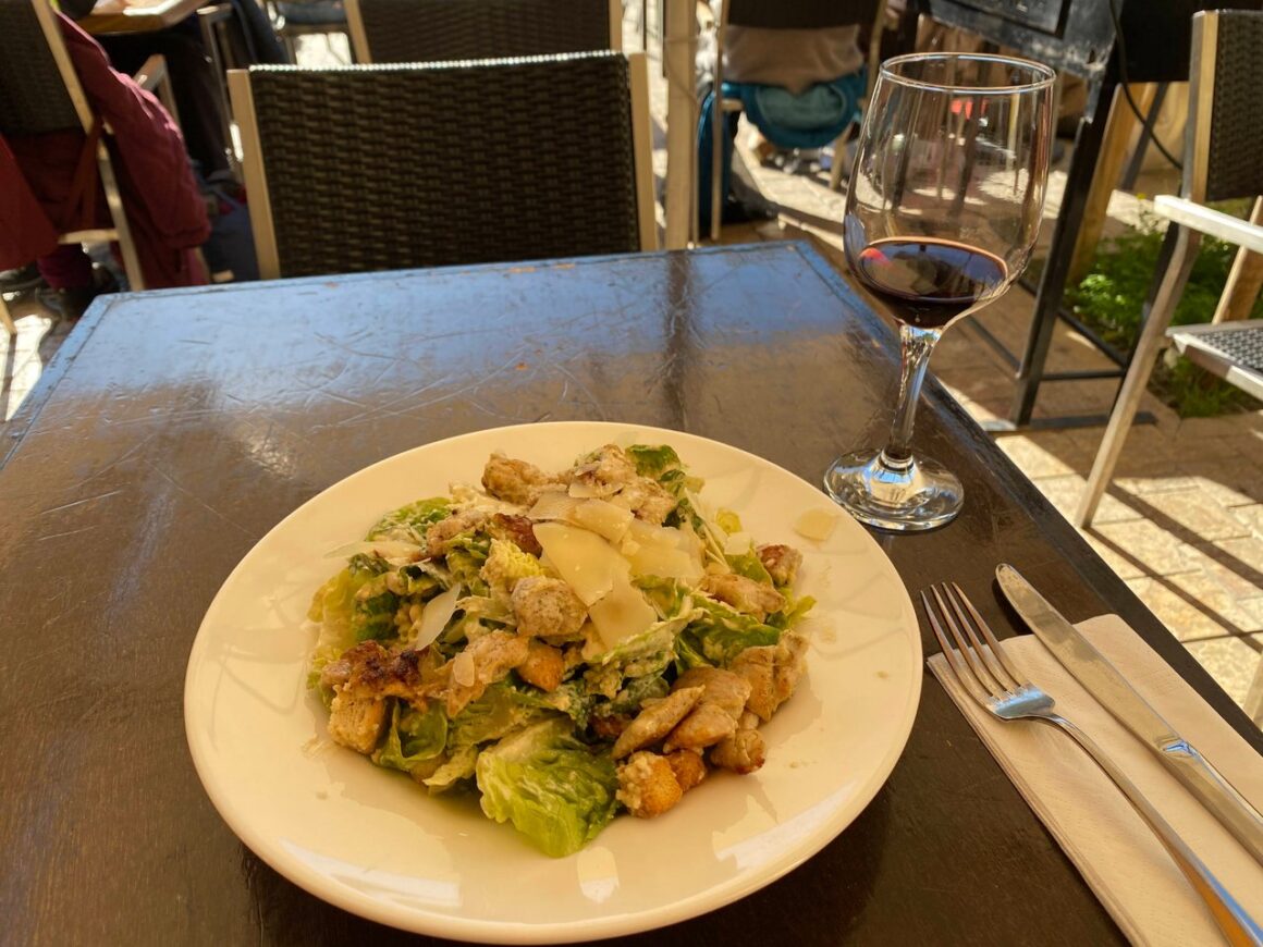 Chicken Caesar salad