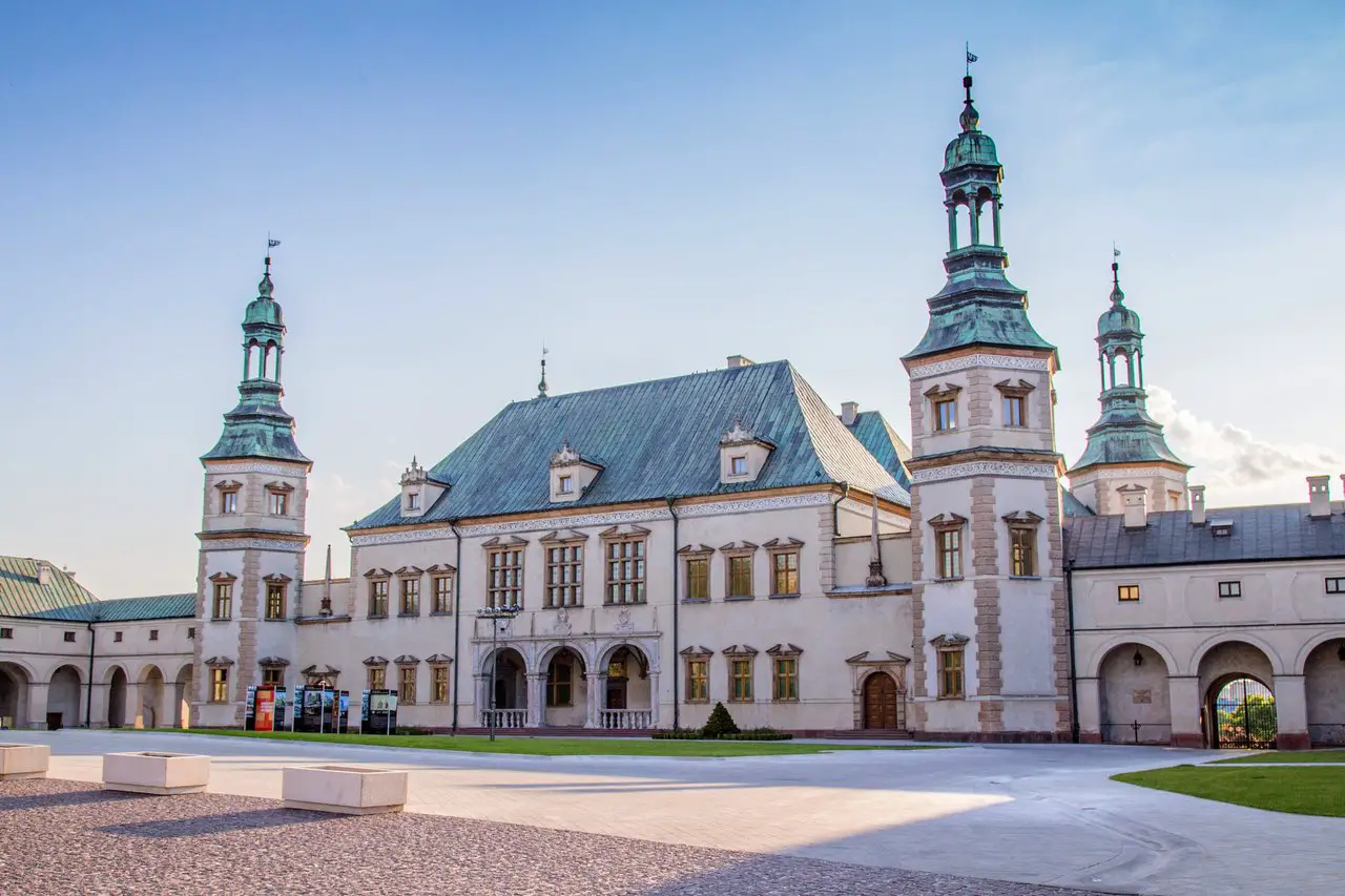Bishop's Palace during the day in Kielce, Poland