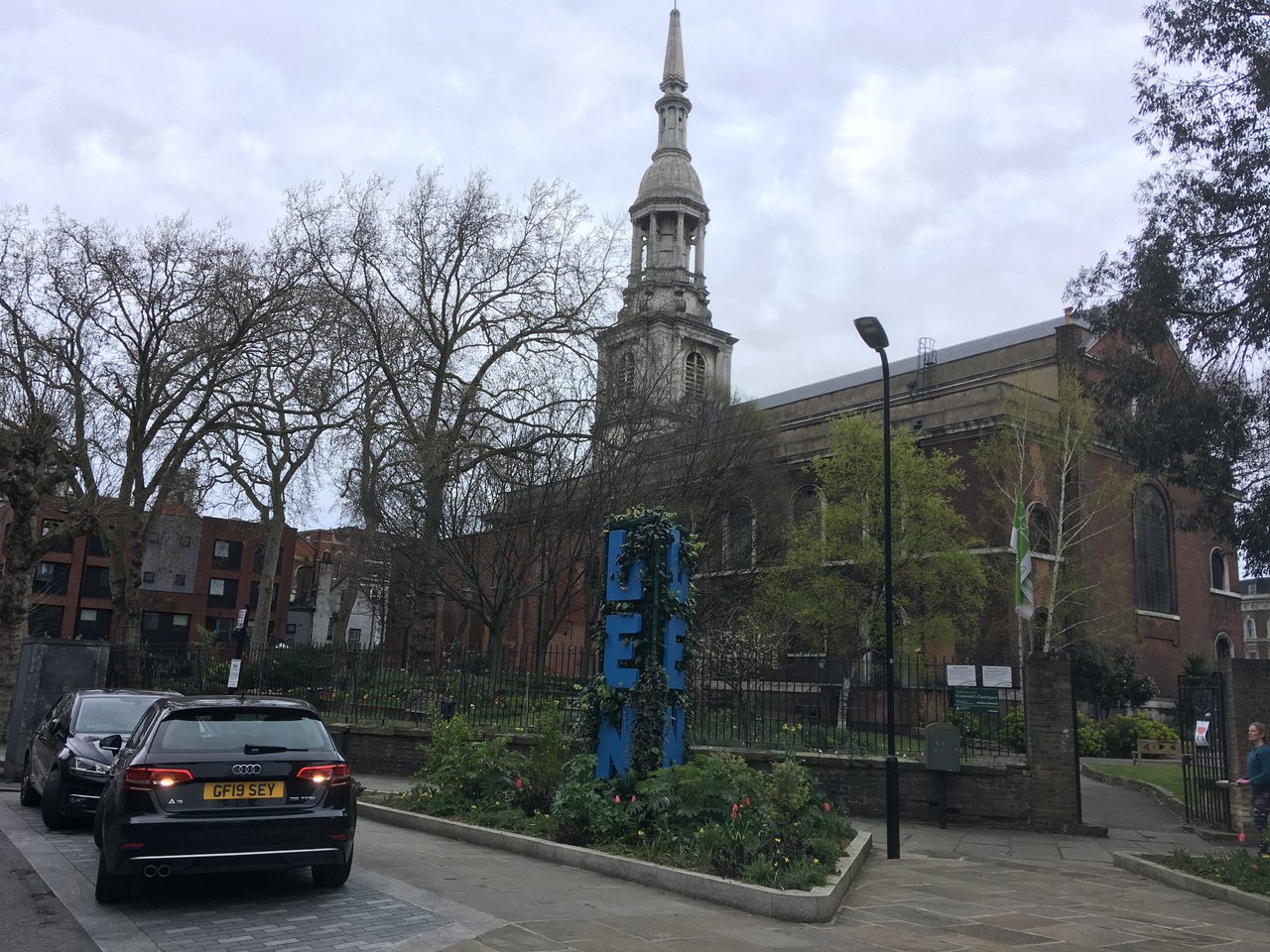 Exterior of a church in Hoxton London