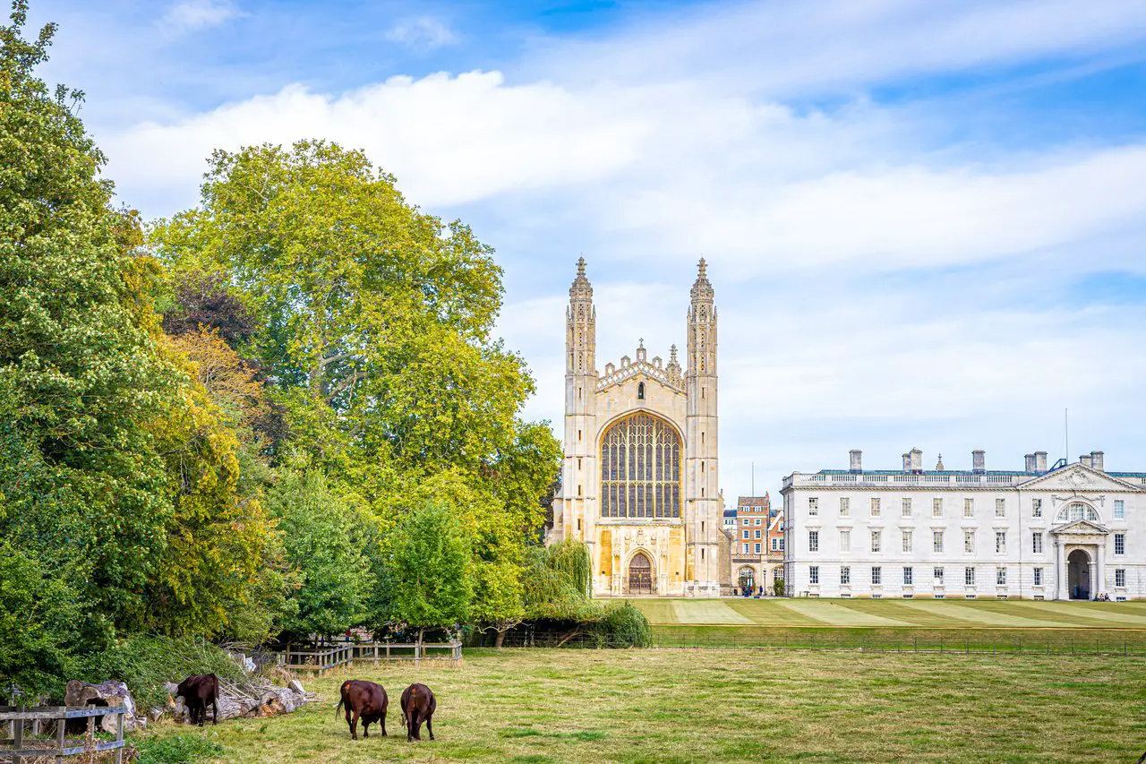 View of Kings college in Cambridge, United Kingdom