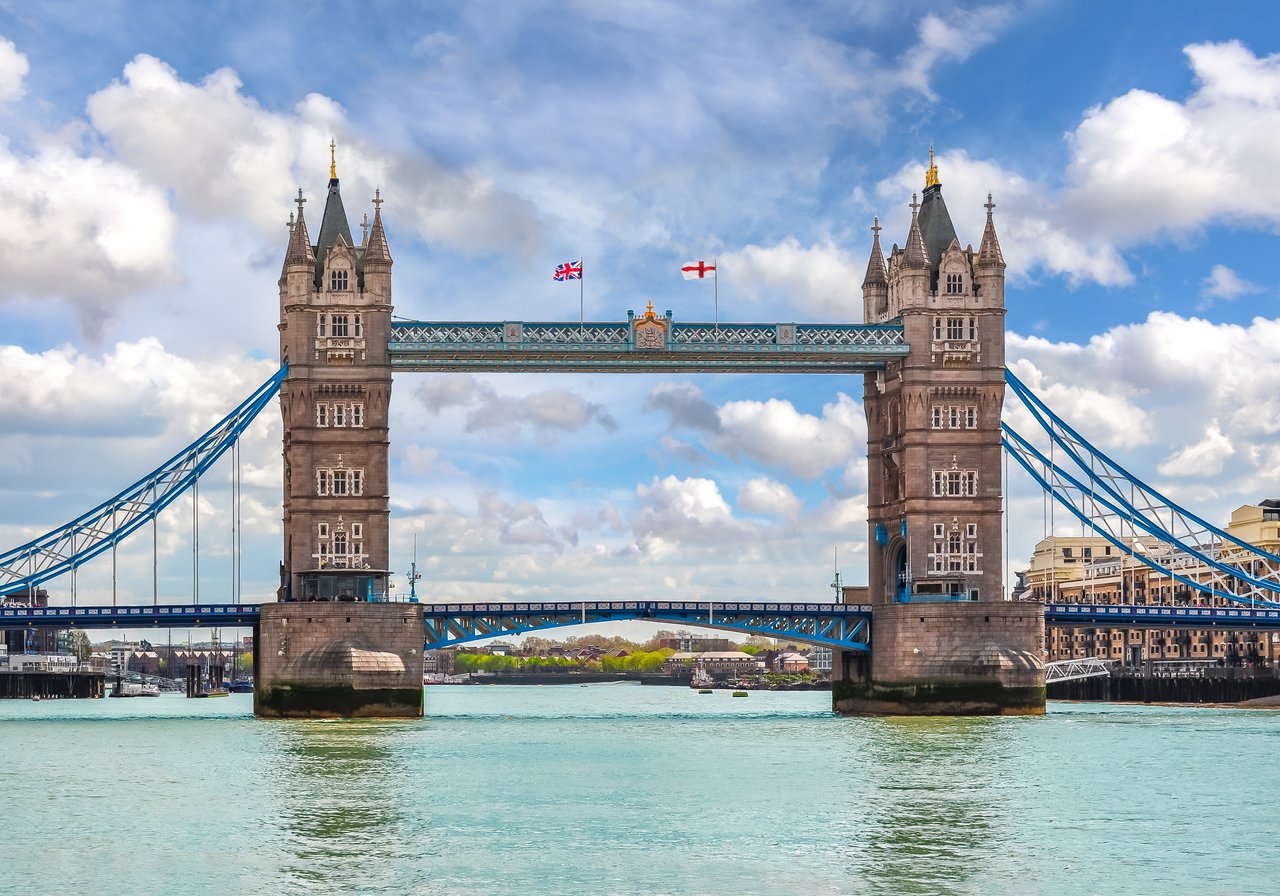 View of Tower Bridge from London Bridge