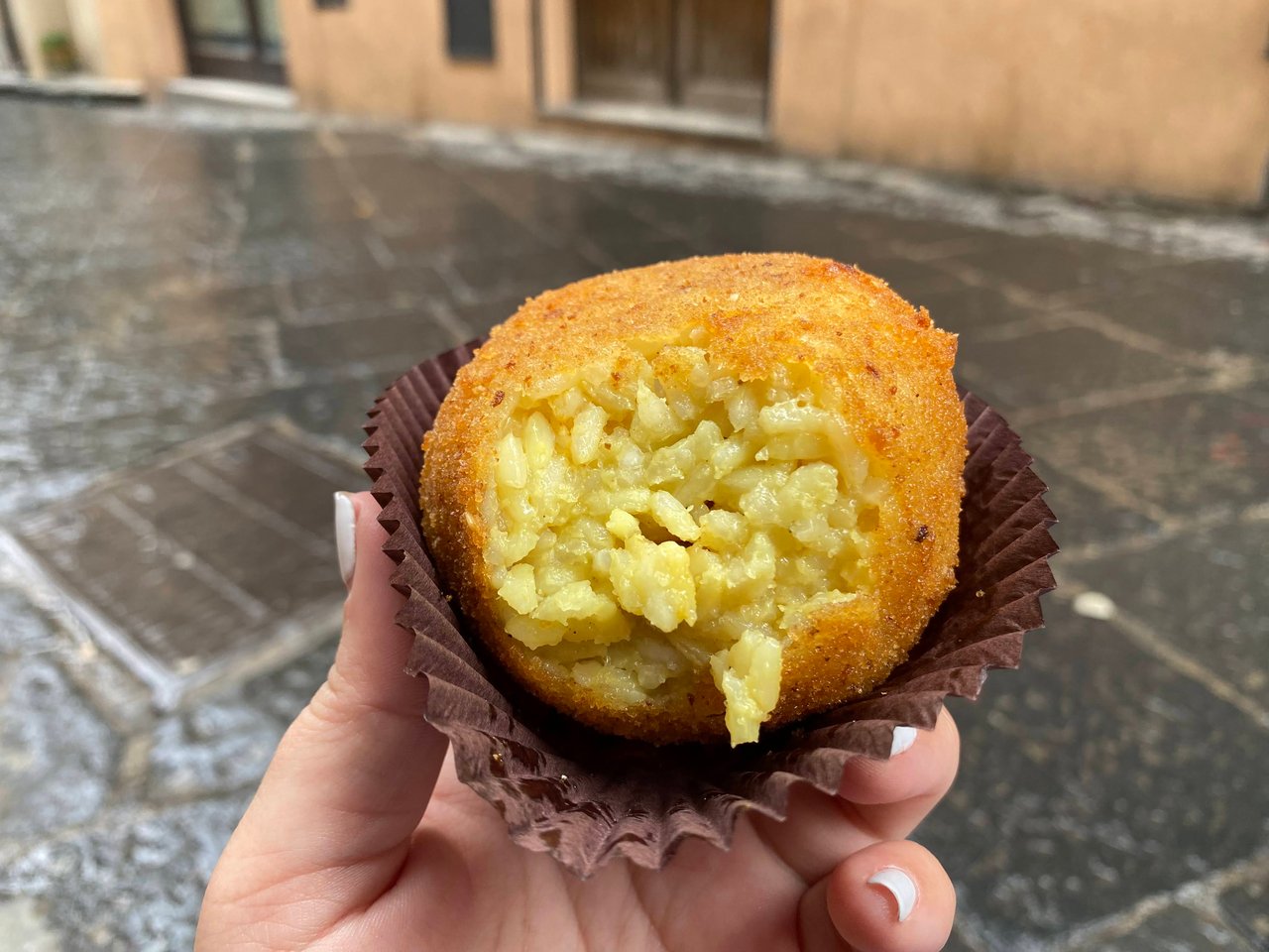 Arancini Balls in Cefalu Sicily