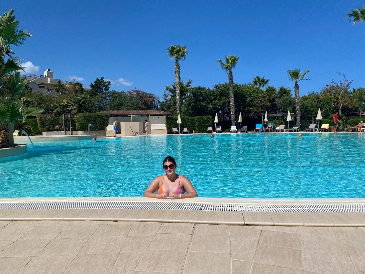 Ella at a resort in Campofelice Sicily