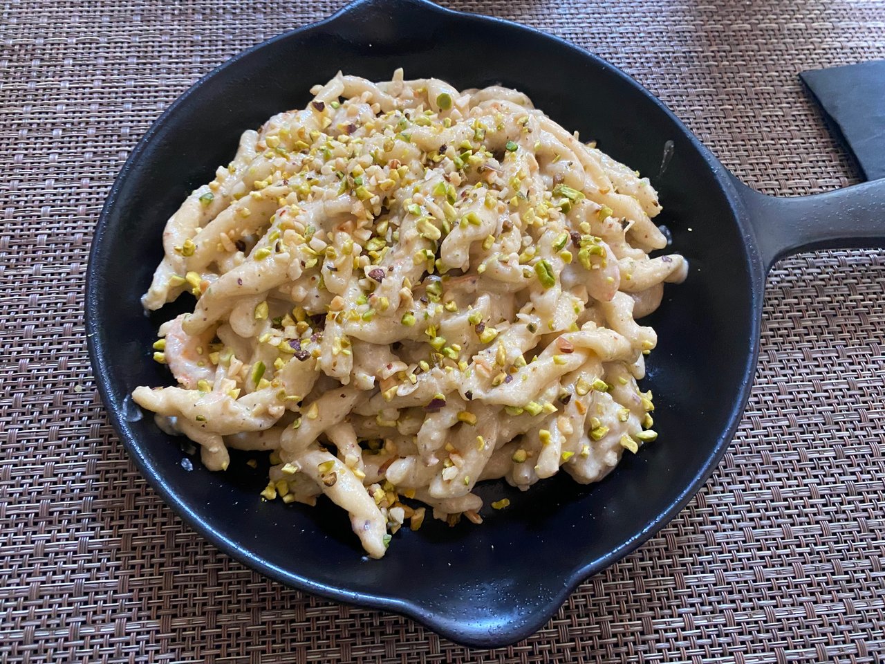 Pistachio pasta in Palermo