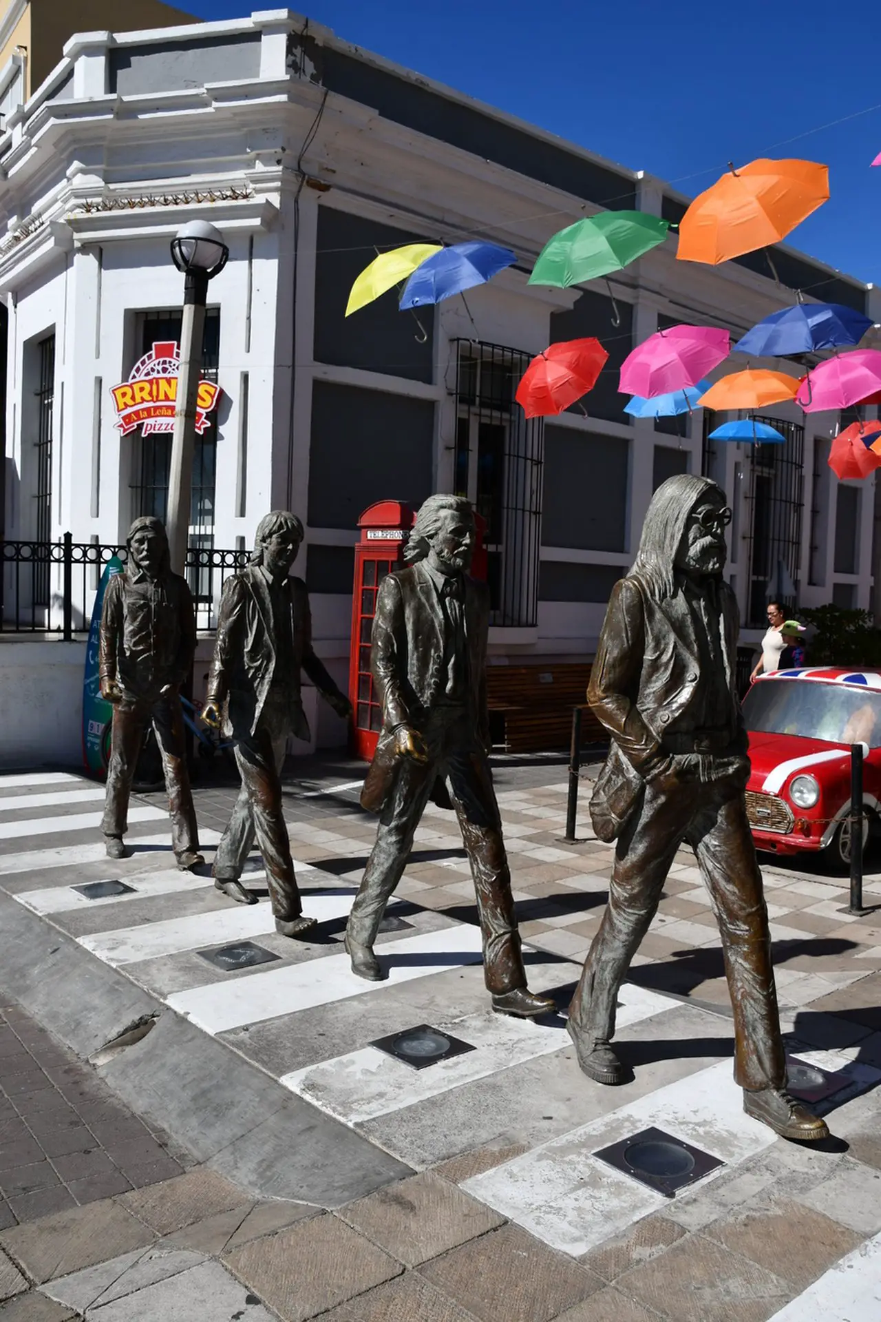 Beatles Monument at Liverpool Alley in Mazatlan, Mexico