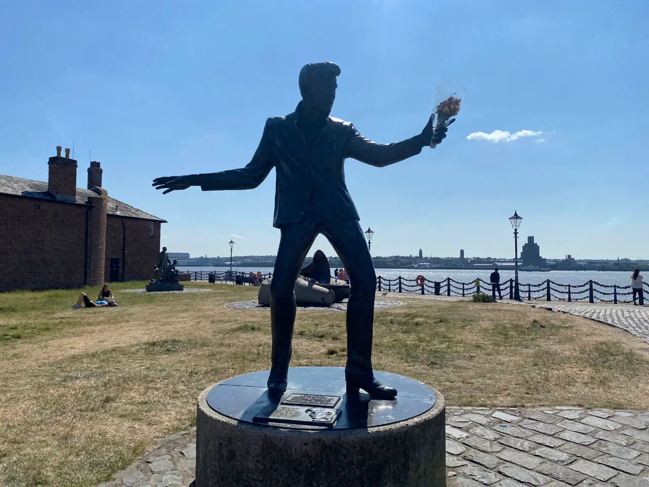 Billy Fury statue at the Albert Dock in Liverpool