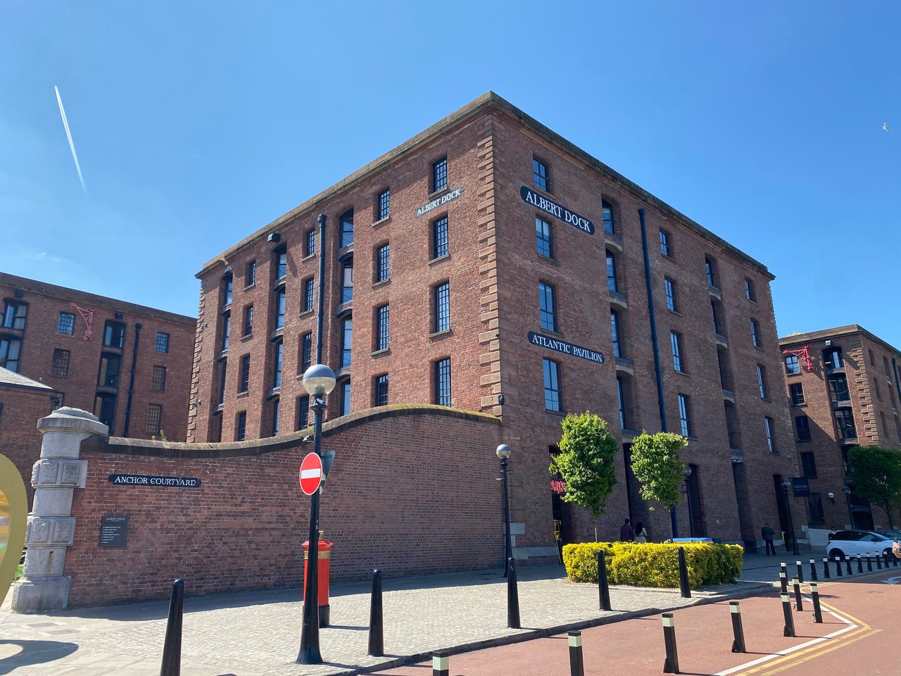 Old brick buildings at the Albert Dock in Liverpool, a formerly UNESCO listed site