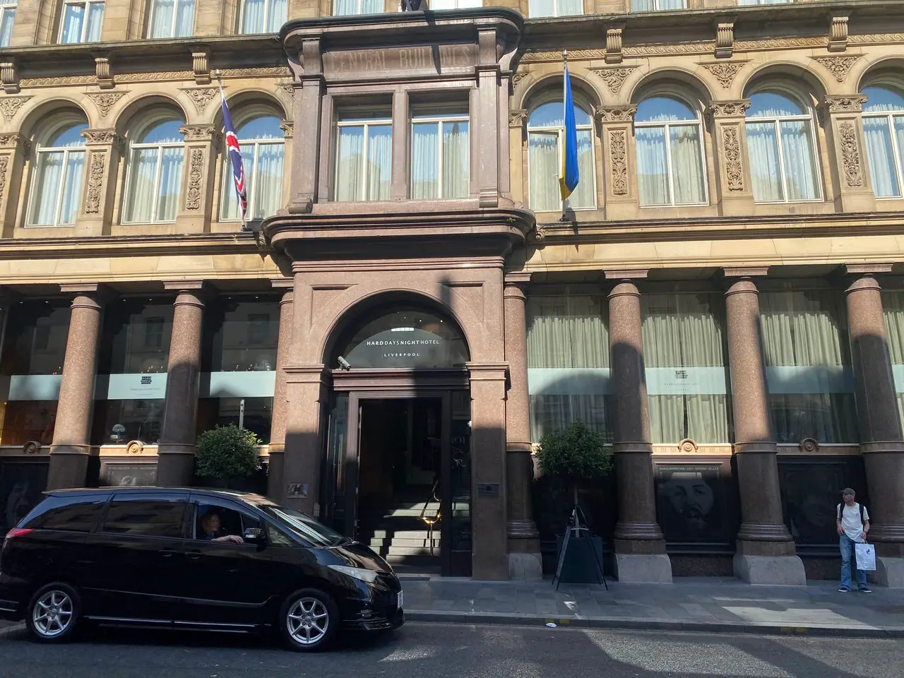 Exterior of the Hard Days Night Hotel in liverpool