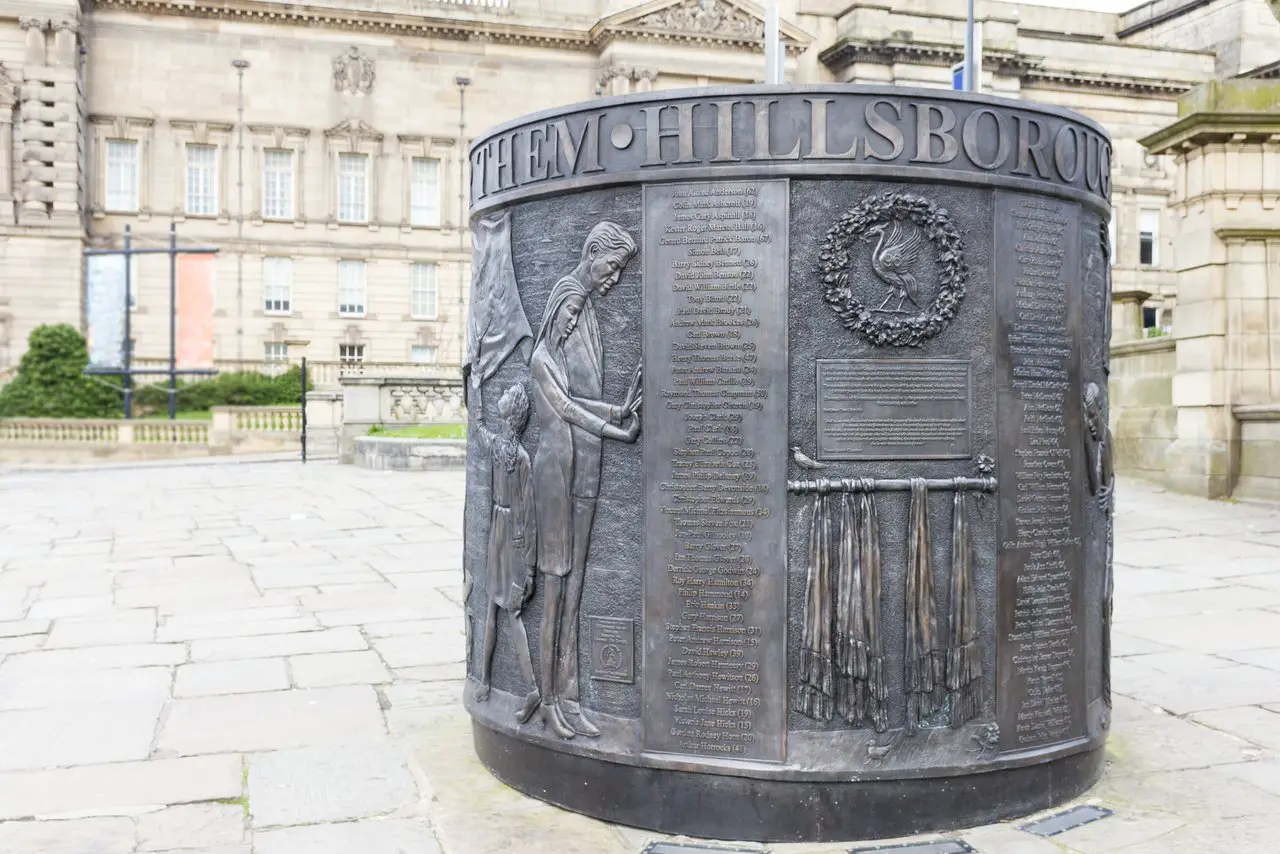 Hillsborough Memorial in Liverpool