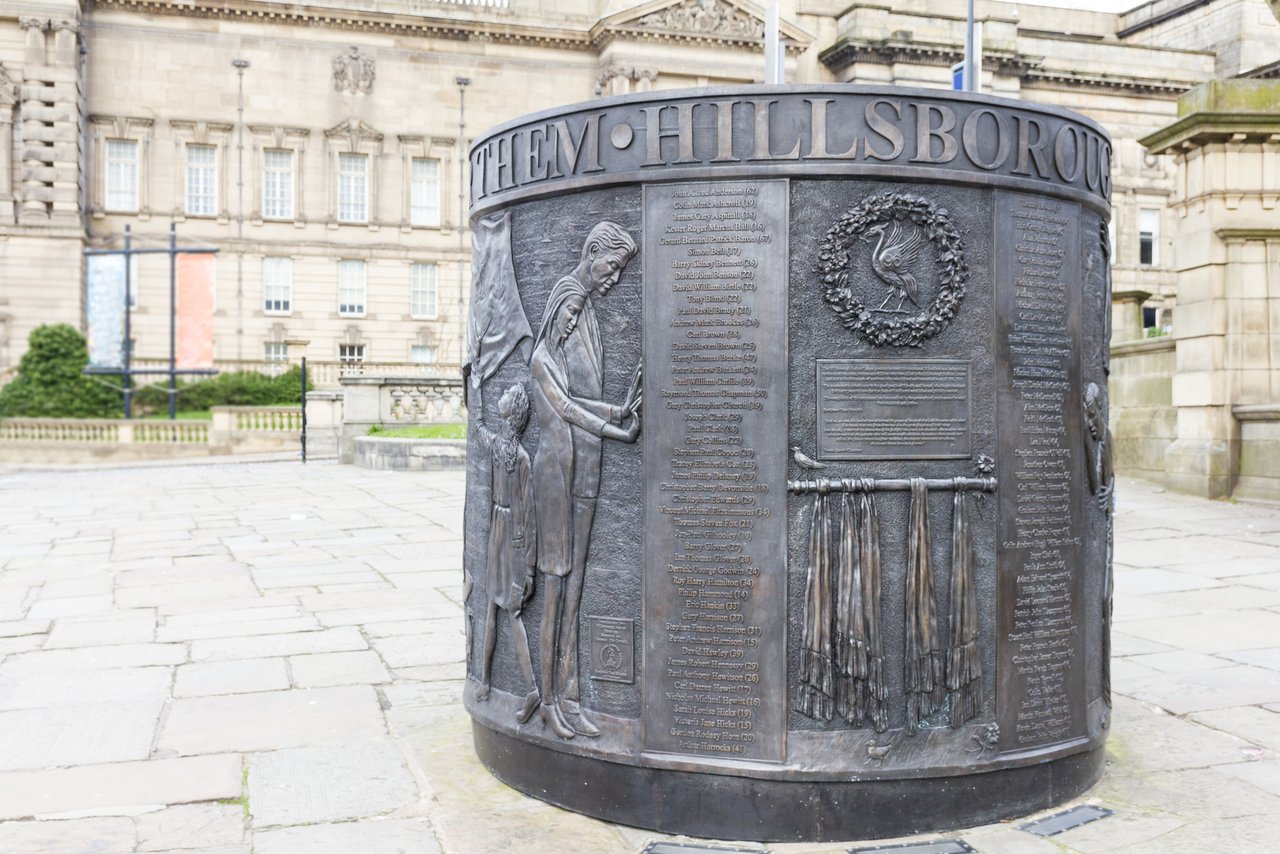 Hillsborough Memorial in Liverpool