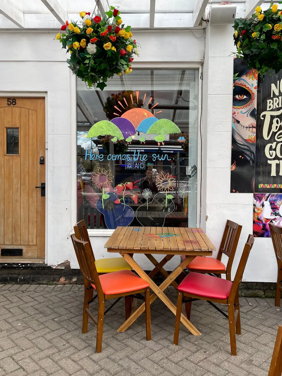 colourful cafe on Lark Lane Liverpool