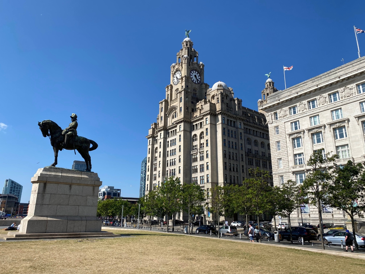 Liver Building, one of the most famous buildings in Liverpool