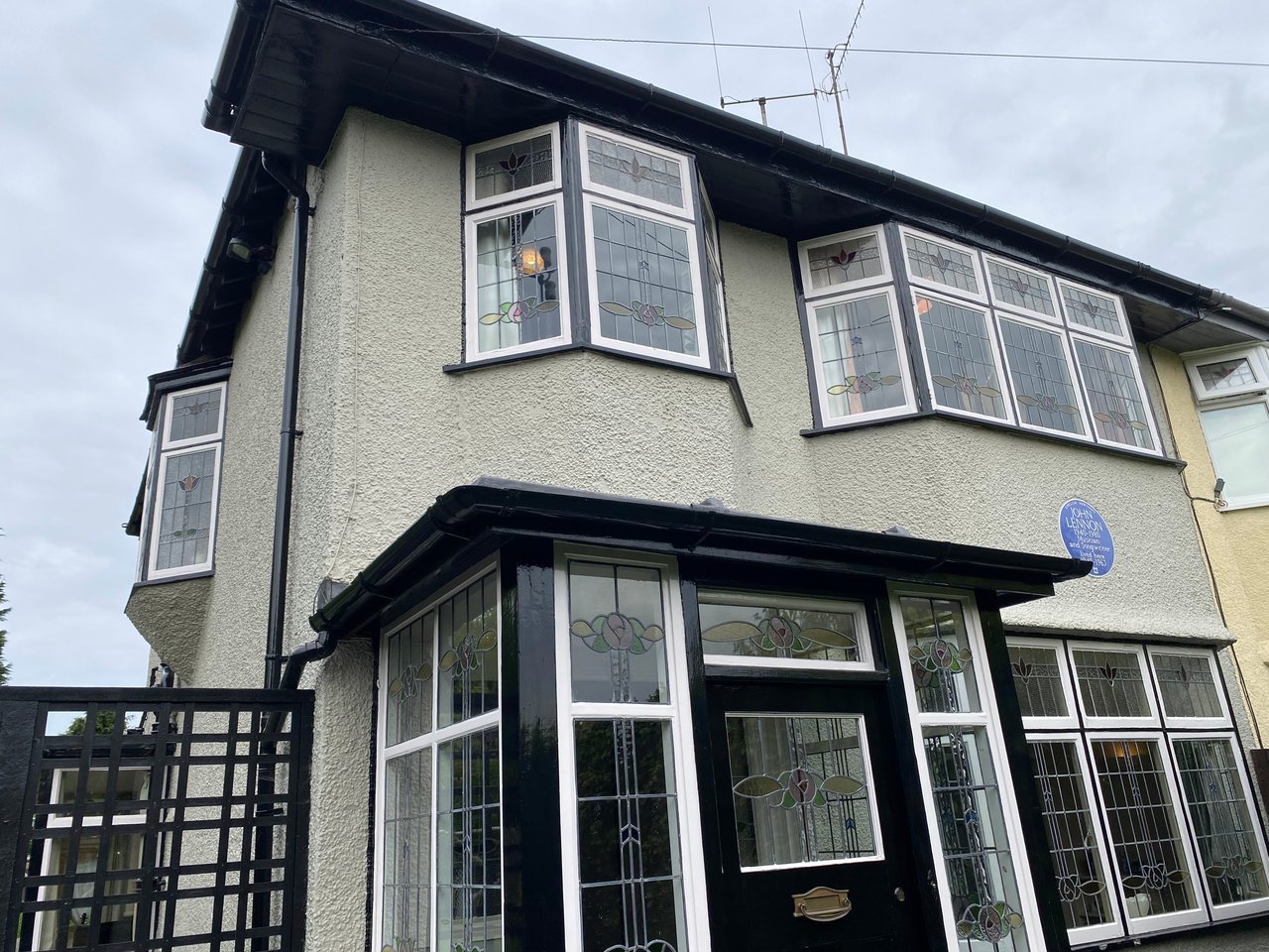 The exterior of Mendips, John Lennon's childhood home