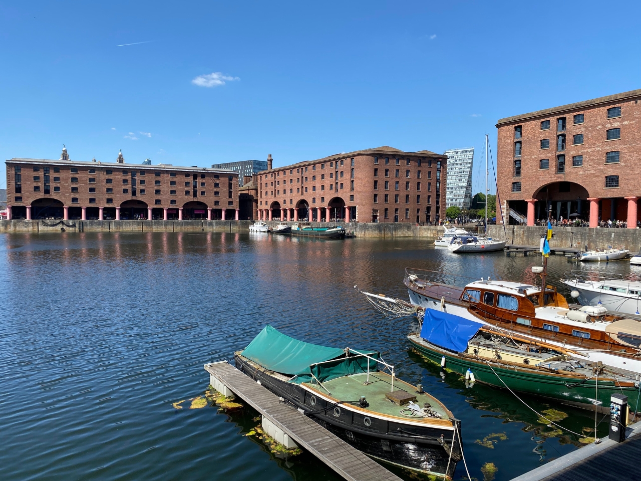 Royal Albert Dock in the sun