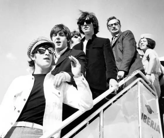 The Beatles Arriving in Spain for their 1965 Tour