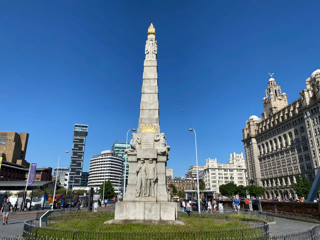 Titanic Memorial, one of the most famous Liverpool monuments