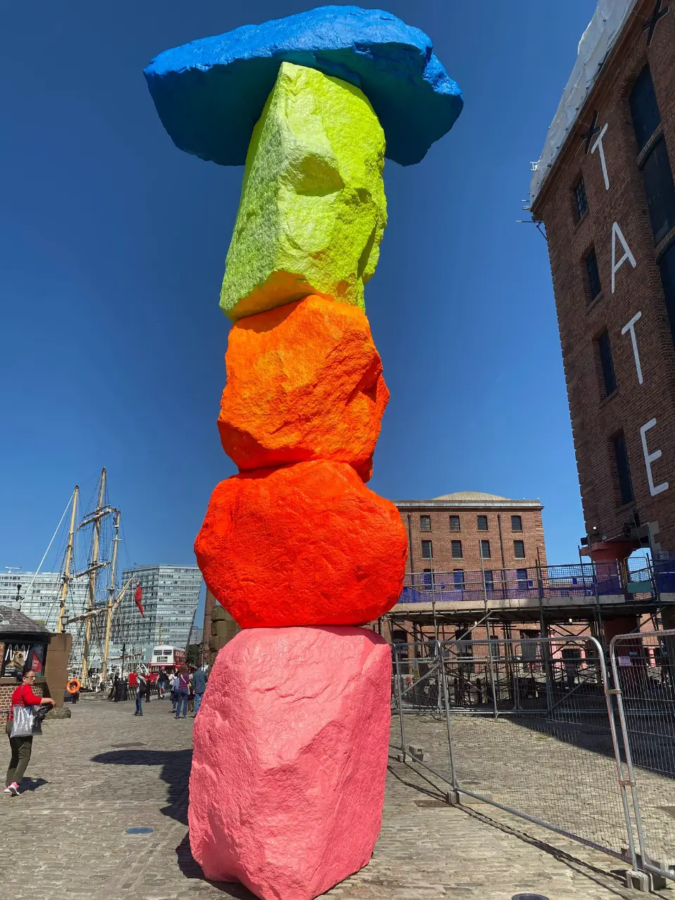 Ugo Rondinone Liverpool sculpture outside TATE Liverpool