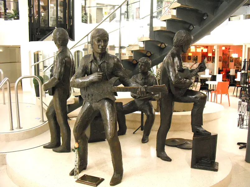 The terrible Beatles statues inside Cavern Walks in Liverpool