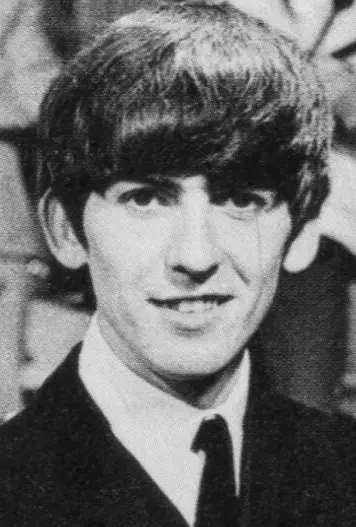 Close-up of George Harrison in the early 1960s. He was one of the original members of the Beatles, and was the third Beatle to join the band.