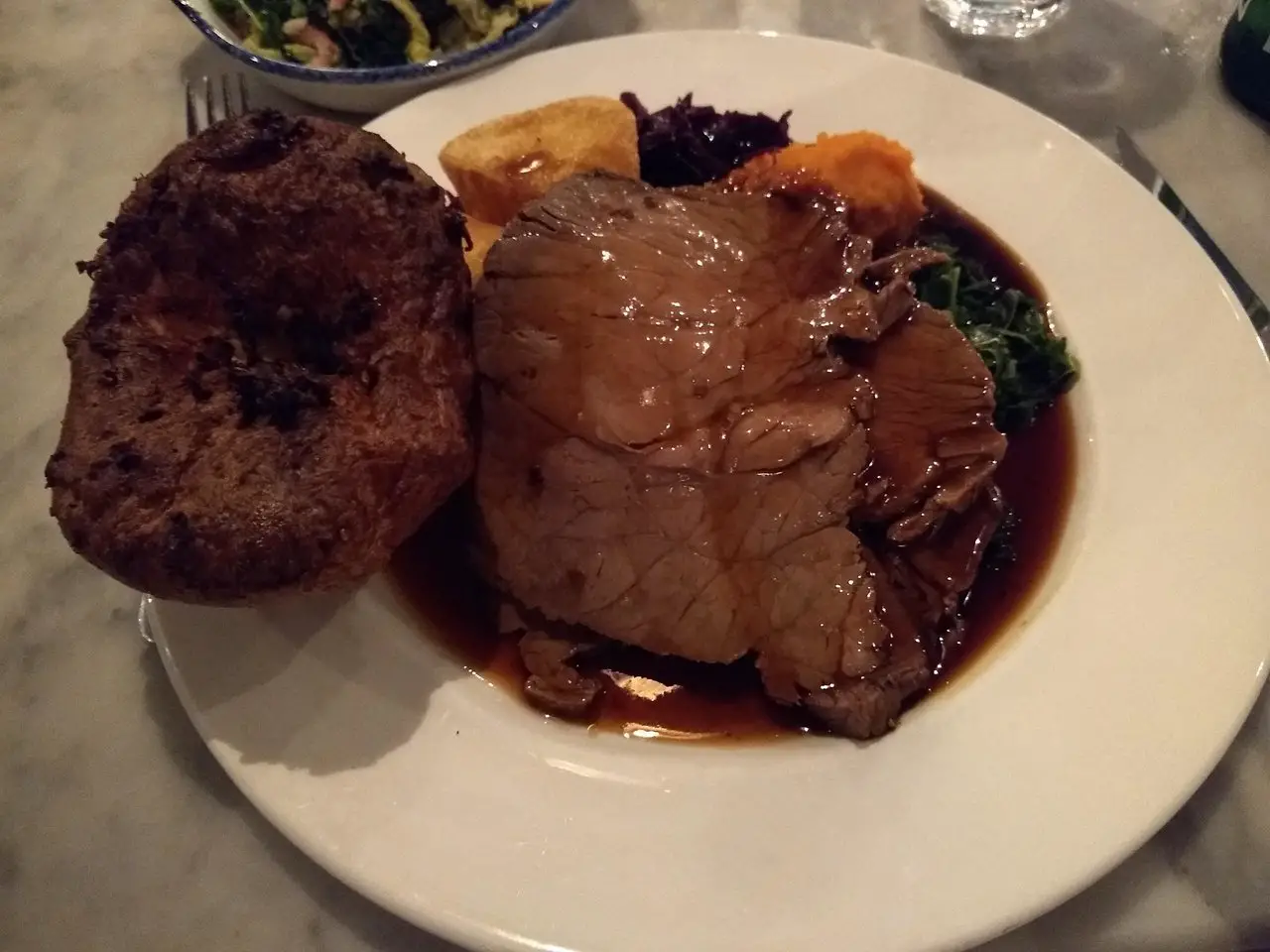 The beef roast dinner at Hanover Street Social - one of the best Sunday roasts in Liverpool