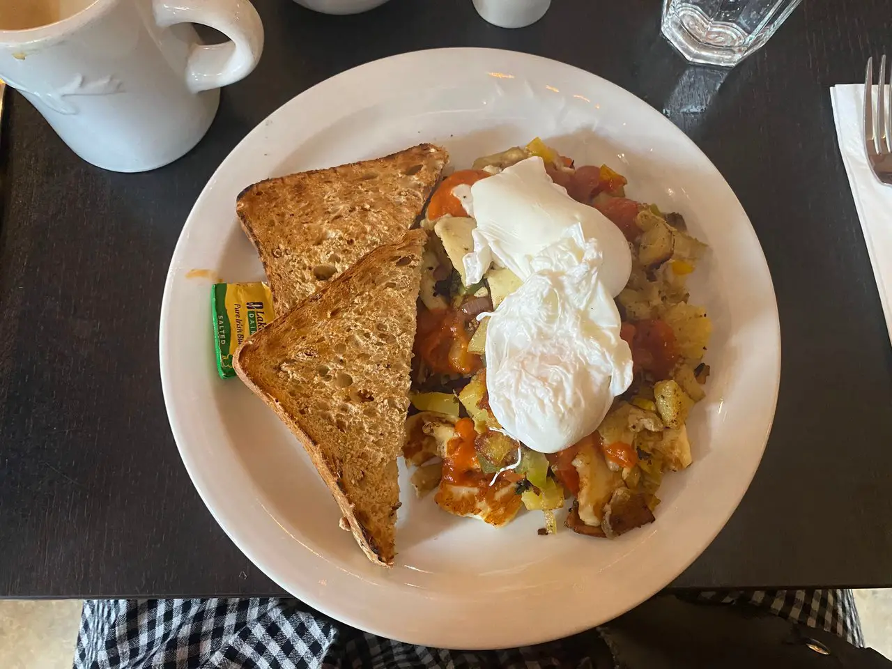 The breakfast hash at Moose Coffee, a top spot for all day brunch in Liverpool.